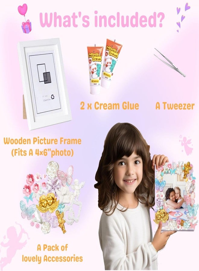 DOUXFUN DIY Picture Frame Craft Kits - Arts and Crafts for Girls Ages 6-8, 8-12, 10-12+ - Birthday Gifts for 6 7 8 9 10 11 12 + Year Old Girl, Art Supplies Fun Toys for Kids Boys Teens (Angels) - Image 4